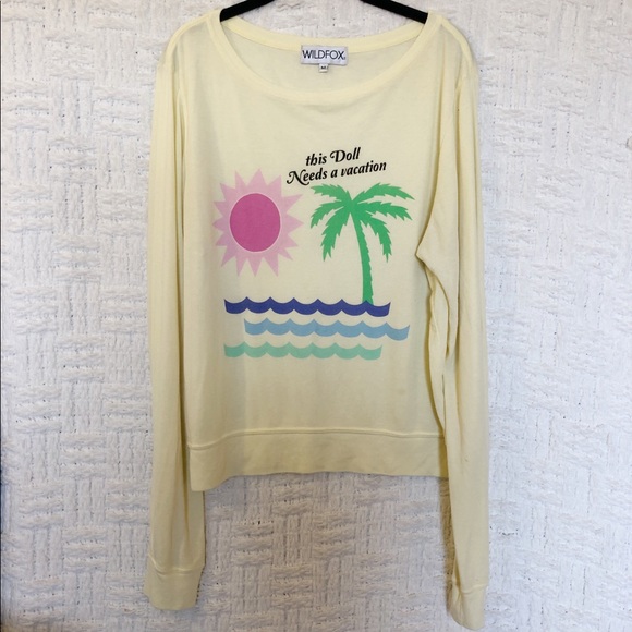 Wildfox “This Doll Needs a Vacation” Top - Picture 2 of 6